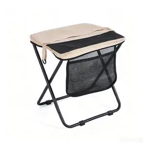16" Extra Tall Folding Camping Stool for Adults, Lightweight Portable Camp Chair with 3 Storage Pockets, Collapsible Travel Seat for Fishing, Hiking, Gardening & Outdoor Activities 16" Extra Tall Folding Camping Stool for Adults, Lightweight Portable Camp Chair with 3 Storage Pockets, Collapsible Travel Seat for Fishing, Hiking, Gardening & Outdoor Activities
