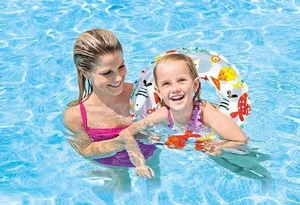 Lively Print Swim Rings, Pack of 3, Assorted Swim Tubes for Pool, River or Lake Lively Print Swim Rings, Pack of 3, Assorted Swim Tubes for Pool, River or Lake