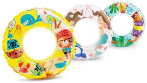 59242EP Transparent Rings Inflatable Pool Floats, Color May Vary 59242EP Transparent Rings Inflatable Pool Floats, Color May Vary