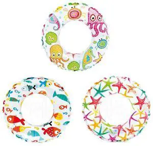 Recreation 59230EP Lively Print Swim Ring 20", Assorted Designs, Multi Recreation 59230EP Lively Print Swim Ring 20", Assorted Designs, Multi