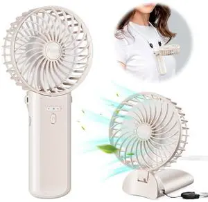 Handheld Fan, Mini Portable Personal Fan with lanyard, 4 Speeds Level 180° Foldable Design for Desk/Travel/Office/Outdoor Handheld Fan, Mini Portable Personal Fan with lanyard, 4 Speeds Level 180° Foldable Design for Desk/Travel/Office/Outdoor