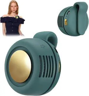 Portable Clip-On Fan, Mini USB Rechargeable 360° Rotatable Fan, Personal Fan 3-Speed Silent Mini Bladeless Fans(Green) Portable Clip-On Fan, Mini USB Rechargeable 360° Rotatable Fan, Personal Fan 3-Speed Silent Mini Bladeless Fans(Green)