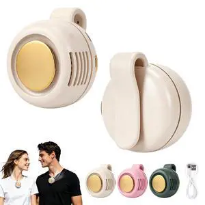 Portable Silent Mini Bladeless Electric Fan Clip On,Mini Bladeless Fans with Clip,3 Speeds Hands-Free Small Whirlwind Bladeless Fan Neck Fans,Rechargeable Tiny Fan Clips On Shirt (White-1pcs) Portable Silent Mini Bladeless Electric Fan Clip On,Mini Bladeless Fans with Clip,3 Speeds Hands-Free Small Whirlwind Bladeless Fan Neck Fans,Rechargeable Tiny Fan Clips On Shirt (White-1pcs)
