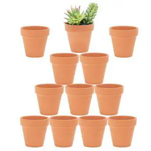 2.5 inch Terracotta Pots with Drainage Holes,Small Mini Clay Ceramic Pottery Planter,Cactus Flower Terra Cotta Pots,Succulents Nursery Pots for Indoor/Outdoor Plants,Crafts,Wedding-12 Pack 2.5 inch Terracotta Pots with Drainage Holes,Small Mini Clay Ceramic Pottery Planter,Cactus Flower Terra Cotta Pots,Succulents Nursery Pots for Indoor/Outdoor Plants,Crafts,Wedding-12 Pack