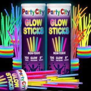 200 Glow Sticks Bulk Party Pack 8 Neon Glow in the Dark Party Supplies, Glowsticks with Connectors Bracelets & Necklaces, Light Up Favors for Kids, Adults, Birthdays, Parties, Decorations 200 Glow Sticks Bulk Party Pack 8 Neon Glow in the Dark Party Supplies, Glowsticks with Connectors Bracelets & Necklaces, Light Up Favors for Kids, Adults, Birthdays, Parties, Decorations