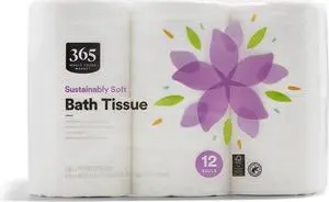 Sustainably Soft Bath Tissue, Hypoallergenic, 286 Sheets per Roll, 12 Count Sustainably Soft Bath Tissue, Hypoallergenic, 286 Sheets per Roll, 12 Count