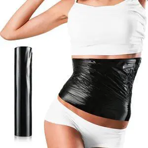 1 Roll Body Wrap Plastic 60 Meters Black Stomach Sweat | Workout Sweat Enhancer for Weight Loss, Tummy Slimming Film, Clingy Applicator for Home Gym Spa, Waist Stomach Shaping 1 Roll Body Wrap Plastic 60 Meters Black Stomach Sweat | Workout Sweat Enhancer for Weight Loss, Tummy Slimming Film, Clingy Applicator for Home Gym Spa, Waist Stomach Shaping
