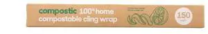 , Compostable Cling Wrap 150 Square Feet, 150 Sq Ft , Compostable Cling Wrap 150 Square Feet, 150 Sq Ft