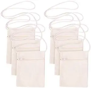 6Pcs 13x17cm Blank Canvas Crossbody Bag,Bulk Mini Zipper Shoulder Bags,Cloth Fabric Bags Painting Bags for DIY Craft 6Pcs 13x17cm Blank Canvas Crossbody Bag,Bulk Mini Zipper Shoulder Bags,Cloth Fabric Bags Painting Bags for DIY Craft