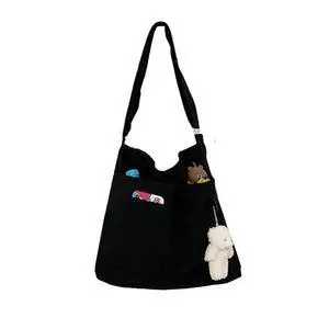 Cotton Tote Handbag Women Canvas Crossbody Beach Bag Hobo Shoulder Tote Bag with 3 External Pocket,Zipper Closure Cotton Tote Handbag Women Canvas Crossbody Beach Bag Hobo Shoulder Tote Bag with 3 External Pocket,Zipper Closure