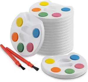 Mini Watercolor Kids Paint Set - (Bulk Pack of 12) - 5 Watercolor Paints, Palette Tray and Painting Brush, for Art Party Favors, Kids Prizes and Paint Party Supplies Mini Watercolor Kids Paint Set - (Bulk Pack of 12) - 5 Watercolor Paints, Palette Tray and Painting Brush, for Art Party Favors, Kids Prizes and Paint Party Supplies