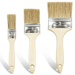 3 Pack Paint Brushes Set, White | Ideal for Priming, Painting, Varnishing, Wood, Walls, and More 3 Pack Paint Brushes Set, White | Ideal for Priming, Painting, Varnishing, Wood, Walls, and More