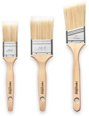 3 - Pack Premium Paint Brushes - Made in Italy 1.5 Inch Flat Paint Brush, 2 Inch Angle Sash Brush, 2.5 Inch Flat - Ideal for Professionals and Homeowners 3 - Pack Premium Paint Brushes - Made in Italy 1.5 Inch Flat Paint Brush, 2 Inch Angle Sash Brush, 2.5 Inch Flat - Ideal for Professionals and Homeowners