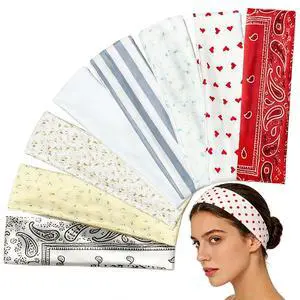 8Pcs Cute Soft Colth Headbands for Women, Floral Summer headbands | Trendy Elastic Hair Bands for Summer Spring, Mixed Print Floral Stripe Heart 6x23cm 8Pcs Cute Soft Colth Headbands for Women, Floral Summer headbands | Trendy Elastic Hair Bands for Summer Spring, Mixed Print Floral Stripe Heart 6x23cm