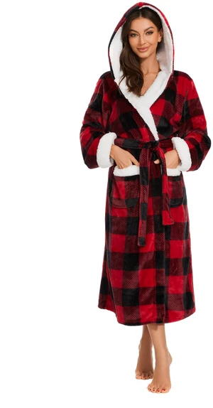 Plush Robes for Women, Womens Robe Long, Fuzzy Fluffy Soft Warm Fleece Hooded Bathrobe Plush Robes for Women, Womens Robe Long, Fuzzy Fluffy Soft Warm Fleece Hooded Bathrobe