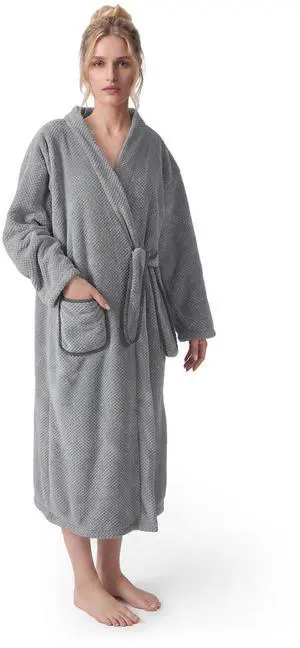 Gray Women's Bathrobe, Medium Gray Women's Bathrobe, Medium