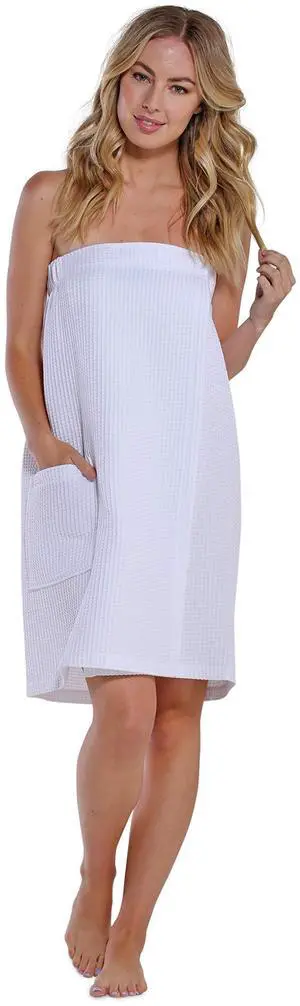 Lightweight Knee Length Waffle Robes For Women Spa Bath Waffle Lightweight Knee Length Waffle Robes For Women Spa Bath Waffle