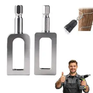 Wire Twister Tool for Drill, 2 PCS Steel Set Drill Wire Twister (#9#11) | 1/4 Inch Hex Shank, Fence Wire Twisting Tool For Fence Repair, Rebar Tying, Farm Projects And Construction Work Wire Twister Tool for Drill, 2 PCS Steel Set Drill Wire Twister (#9#11) | 1/4 Inch Hex Shank, Fence Wire Twisting Tool For Fence Repair, Rebar Tying, Farm Projects And Construction Work