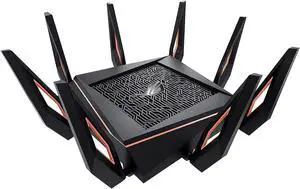 ASUS ROG Rapture WiFi 6 Gaming Router (GT-AX11000) - Tri-Band 10 Gigabit Wireless Router, 1.8GHz Quad-Core CPU, WTFast, 2.5G Port, AiMesh Compatible, Included Lifetime Internet Security, Aura RGB ASUS ROG Rapture WiFi 6 Gaming Router (GT-AX11000) - Tri-Band 10 Gigabit Wireless Router, 1.8GHz Quad-Core CPU, WTFast, 2.5G Port, AiMesh Compatible, Included Lifetime Internet Security, Aura RGB