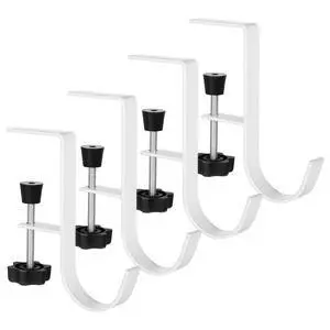 4Pcs Purse Hook for Table, Handbag Hanger for Desk Clamp-On Under Desk Backpack Hanger Adjustable White Bag Hook for Tables Heavy Duty Organize Desktop 4Pcs Purse Hook for Table, Handbag Hanger for Desk Clamp-On Under Desk Backpack Hanger Adjustable White Bag Hook for Tables Heavy Duty Organize Desktop