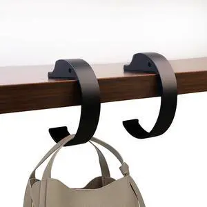 Bag Hook Heavy Sturdy Purse Hook for Table & Holds 80 lbs Purse Holder for Table Portable Purse Hanger for Table 2pcs Black and Black Bag Hook Heavy Sturdy Purse Hook for Table & Holds 80 lbs Purse Holder for Table Portable Purse Hanger for Table 2pcs Black and Black