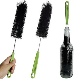 17 Inches Extra Long Handle Bottle Cleaning Brush for Narrow Neck Wine, Beer Bottle, Sport Bottles, Baby Bottles, deep Cups, Vase, Thermos, Glass, Pipes, Kitchen Sinks, Flask, and Hummingbird Feeders 17 Inches Extra Long Handle Bottle Cleaning Brush for Narrow Neck Wine, Beer Bottle, Sport Bottles, Baby Bottles, deep Cups, Vase, Thermos, Glass, Pipes, Kitchen Sinks, Flask, and Hummingbird Feeders