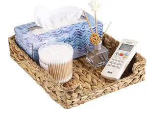 Multipurpose A4 File Tray Natural Water Hyacinth Desk Tray Organizer Woven Letter Size Desk Documents Trays Magazine Files Storage Basket Organizer Bin for Office Cosmetics Bathroom Multipurpose A4 File Tray Natural Water Hyacinth Desk Tray Organizer Woven Letter Size Desk Documents Trays Magazine Files Storage Basket Organizer Bin for Office Cosmetics Bathroom