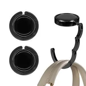 Purse Hook for Table - Set of 2 Purse Holder - Folding Handbag Hanger - Portable Bag Holder - Bag Hooks for Desk - Table Hook Black Purse Hook for Table - Set of 2 Purse Holder - Folding Handbag Hanger - Portable Bag Holder - Bag Hooks for Desk - Table Hook Black