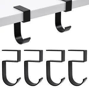 4 Pcs Purse Hook for Table Nail Free Handbag Hanger for Desk Heavy Duty Purse Hook for Hanging Bags Umbrellas Keys Cups Headphone(Black) 4 Pcs Purse Hook for Table Nail Free Handbag Hanger for Desk Heavy Duty Purse Hook for Hanging Bags Umbrellas Keys Cups Headphone(Black)
