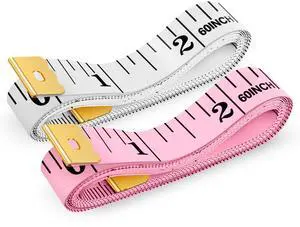 Pink Measuring Tape, Double Scale Sewing Measuring Tape, Fabric Body Pink Measuring Tape, Double Scale Sewing Measuring Tape, Fabric Body