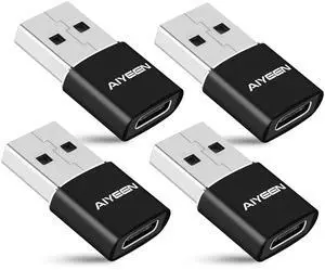 Upgraded USB C Female to USB A Male Adapter,Type C to USB A Charger Cable Converter for Apple iWatch 7 AirPods,MacBook,iPhone 11 12 13 14 Pro Max,iPad mini 6,Samsung Galaxy S20 S21 S22 (4Pack) Upgraded USB C Female to USB A Male Adapter,Type C to USB A Charger Cable Converter for Apple iWatch 7 AirPods,MacBook,iPhone 11 12 13 14 Pro Max,iPad mini 6,Samsung Galaxy S20 S21 S22 (4Pack)
