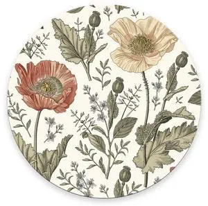 Vintage Flowers Round Mousepad Aesthetic Mouse Pad Floral Office Decor for Women Desk Accessories Retro Flowers Mousepad Coworker Boss 7.9×7.9×0.12 inches Vintage Flowers Round Mousepad Aesthetic Mouse Pad Floral Office Decor for Women Desk Accessories Retro Flowers Mousepad Coworker Boss 7.9×7.9×0.12 inches