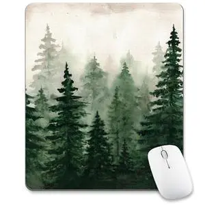 Green Forest Mouse Pad Mountain Tree Desk Mousepad Computer Gaming Office Small Cute Aesthetic Vintage Christmas Large Wireless Mat Desktop Laptop Travel Square Medium Accessories Supplies Green Forest Mouse Pad Mountain Tree Desk Mousepad Computer Gaming Office Small Cute Aesthetic Vintage Christmas Large Wireless Mat Desktop Laptop Travel Square Medium Accessories Supplies