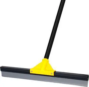 Heavy Duty Floor Squeegee with 50.8" Metal Long Handle for Concrete, Tile, Bathroom Glass & Window Cleaning - 17" Rubber Blade Removes Garage & Shower Standing Water Heavy Duty Floor Squeegee with 50.8" Metal Long Handle for Concrete, Tile, Bathroom Glass & Window Cleaning - 17" Rubber Blade Removes Garage & Shower Standing Water
