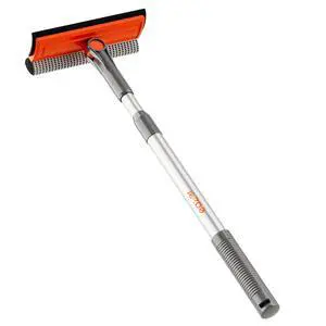 Professional Window Squeegee, 2-in-1 Rotatable Squeegee for Window Cleaning Kit, Window Cleaner Tool, Window Washing Equipment Kit with Extension Pole (20''-30'') for Shower/Windshield Professional Window Squeegee, 2-in-1 Rotatable Squeegee for Window Cleaning Kit, Window Cleaner Tool, Window Washing Equipment Kit with Extension Pole (20''-30'') for Shower/Windshield