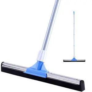 Floor Squeegee for Concrete Floor - 50" Squeegee Broom with Long Handle for Tile Floor, Heavy Duty Foam Floor Water Wiper for Garage, Shower, Kitchen, Windows, Glass, Carpet and Pet Hair Floor Squeegee for Concrete Floor - 50" Squeegee Broom with Long Handle for Tile Floor, Heavy Duty Foam Floor Water Wiper for Garage, Shower, Kitchen, Windows, Glass, Carpet and Pet Hair