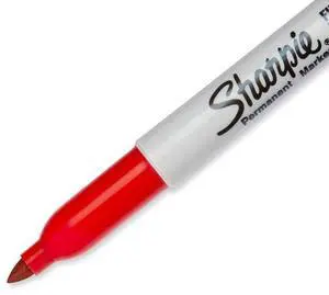 Fine Point Permanent Markers, Red, 1 Count Fine Point Permanent Markers, Red, 1 Count