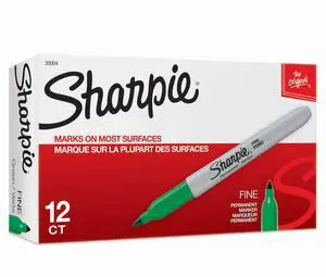 Permanent Markers, Fine Point, Green, 12 Count Permanent Markers, Fine Point, Green, 12 Count