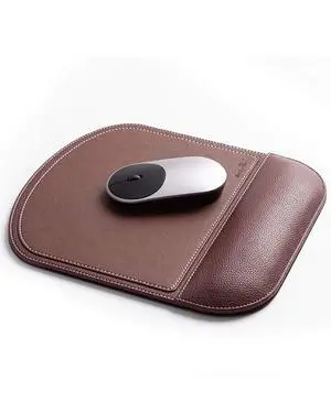 Brown Office Square Leather Mouse Pad with Wrist Rest Non-Slip Design, Business Style Gaming PU Mousepad for Learners, Workers &Computer Users. Brown Office Square Leather Mouse Pad with Wrist Rest Non-Slip Design, Business Style Gaming PU Mousepad for Learners, Workers &Computer Users.
