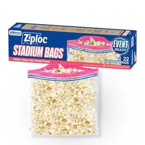 Stadium Bags, Gallon, Easy Open Tabs, 22 Count Stadium Bags, Gallon, Easy Open Tabs, 22 Count