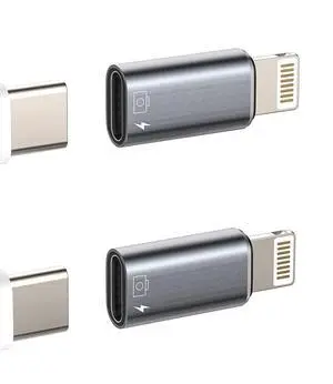 iPhone OTG Adapter(2Pack)USB C Female to Lightning Male Charger Data Sync Dongle Type-c Camera Card Reader Flash Drive Mouse Keyboard U Disk Converter for 14 13 11 12 Pro Max Xr X Xs 8 7 Se Plus iPhone OTG Adapter(2Pack)USB C Female to Lightning Male Charger Data Sync Dongle Type-c Camera Card Reader Flash Drive Mouse Keyboard U Disk Converter for 14 13 11 12 Pro Max Xr X Xs 8 7 Se Plus