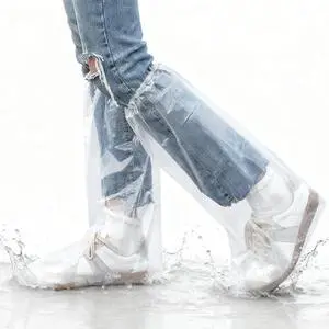 20PCS (10 Pairs) Disposable Shoe Covers, Waterproof Plastic Boot Covers for Rain, Transparent Overshoes for Men Women Outdoor Protection (Long Transparent) 20PCS (10 Pairs) Disposable Shoe Covers, Waterproof Plastic Boot Covers for Rain, Transparent Overshoes for Men Women Outdoor Protection (Long Transparent)