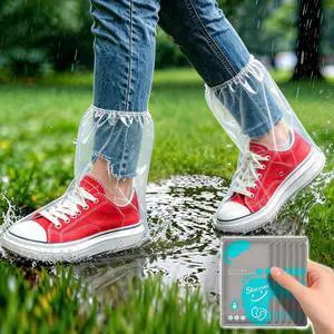 Individually Packaged Rain Shoe Covers, Disposable Plastic Shoe Covers for Rain, Portable and Durable, Perfect for Rainy and Snowy Days, Disney Trip (Clear, Adult M, 12Pcs/6pairs) Individually Packaged Rain Shoe Covers, Disposable Plastic Shoe Covers for Rain, Portable and Durable, Perfect for Rainy and Snowy Days, Disney Trip (Clear, Adult M, 12Pcs/6pairs)