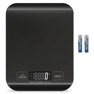 Digital Shipping Scale,Stainless Steel Panel, Accurate Portable Postal Scale for Packages, Small Business,Kitchen, Food, Handmade, Liquids, and Boutique (Black Battery (5kg/1g)) Digital Shipping Scale,Stainless Steel Panel, Accurate Portable Postal Scale for Packages, Small Business,Kitchen, Food, Handmade, Liquids, and Boutique (Black Battery (5kg/1g))