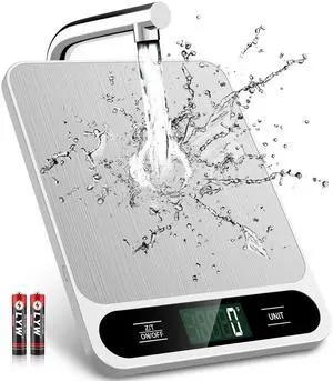 Food Scale White, 22lb/10kg Digital Kitchen Scale Grams and oz for Baking Cooking and Weight Loss, 1g/0.04oz Precise Graduation, Easy Clean Stainless Steel Food Scale White, 22lb/10kg Digital Kitchen Scale Grams and oz for Baking Cooking and Weight Loss, 1g/0.04oz Precise Graduation, Easy Clean Stainless Steel