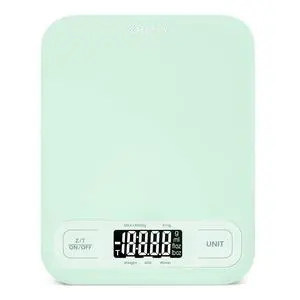 Food Kitchen Scale, Digital Grams and Ounces for Weight Loss, Baking, Cooking, Keto and Meal Prep, Large, Green Food Kitchen Scale, Digital Grams and Ounces for Weight Loss, Baking, Cooking, Keto and Meal Prep, Large, Green