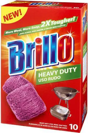 Heavy Duty Steel Wool Soap Pads, Original Red Scent, 10-Count Heavy Duty Steel Wool Soap Pads, Original Red Scent, 10-Count