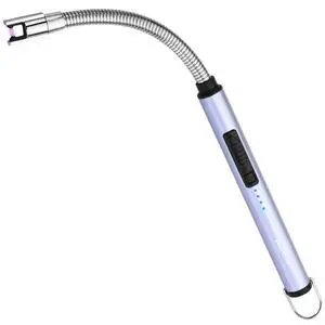 Electric Arc Candle Lighter Flameless Rechargeable USB Long Lighter for Candle Cooking BBQs Fireworks Blue Electric Arc Candle Lighter Flameless Rechargeable USB Long Lighter for Candle Cooking BBQs Fireworks Blue