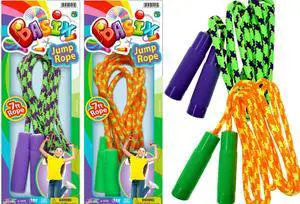 7ft Adjustable Jump Rope for Kids (2-Pack) Nylon Braided Skipping Rope for Kids | Playground Toys & Recess Equipment for Elementary School | Gymnastics Party Favors. 1995-2p 7ft Adjustable Jump Rope for Kids (2-Pack) Nylon Braided Skipping Rope for Kids | Playground Toys & Recess Equipment for Elementary School | Gymnastics Party Favors. 1995-2p