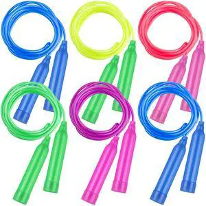 6 Pack Colorful Jump Rope Set Adjustable Plastic Jump Ropes Skipping Rope Outdoor Jumping Ropes Great Party Favor 6 Pack Colorful Jump Rope Set Adjustable Plastic Jump Ropes Skipping Rope Outdoor Jumping Ropes Great Party Favor